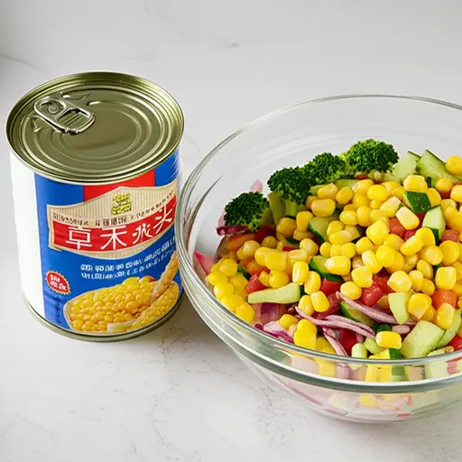 我们需要一罐玉米来做沙拉。