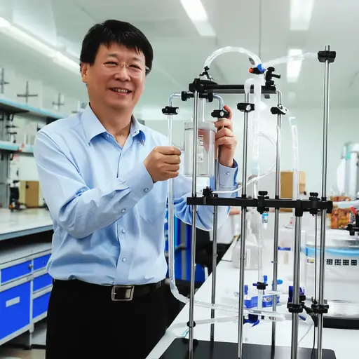 他发明了一个巧妙的节水装置。