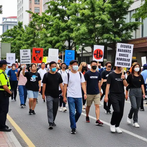 这场示威活动一整天都保持为和平抗议。