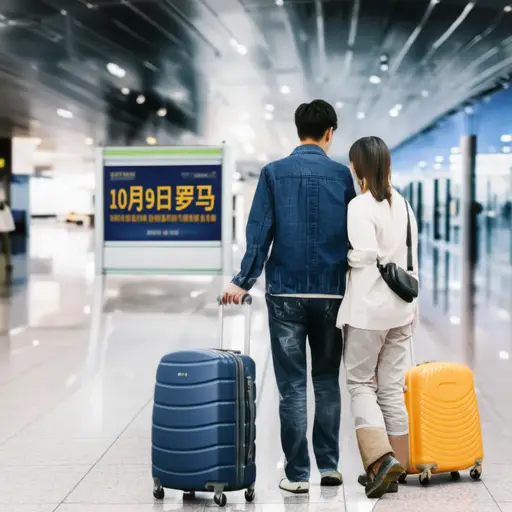 我们将在十月九日前往意大利。