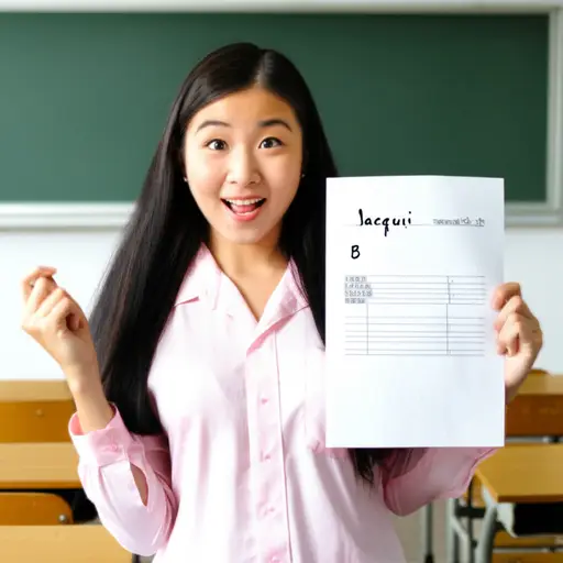 Jacqui 惊喜地得到了历史课的B。