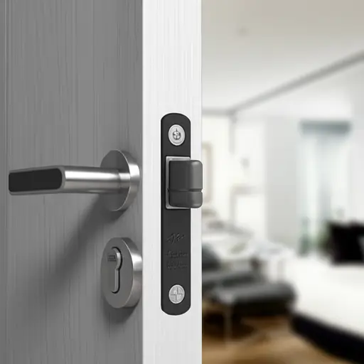 如果你关上门，它会自动锁上。