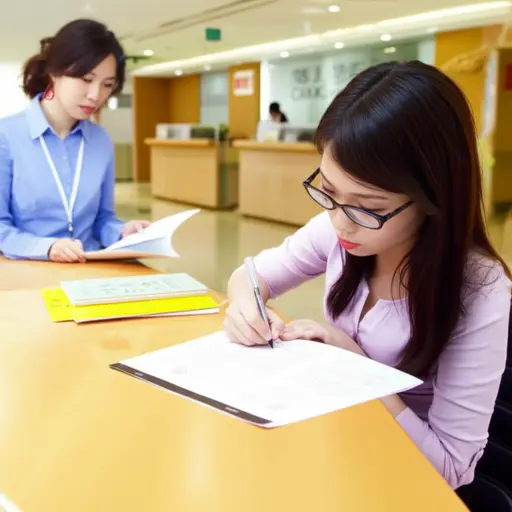 她正在努力申请一笔银行贷款来创业。