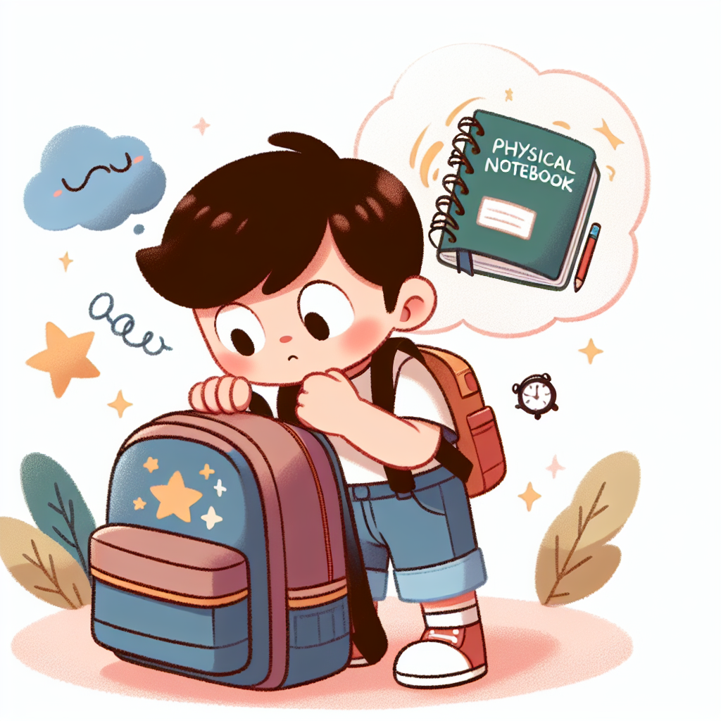 我弄丢了我的笔记本。