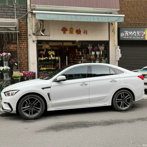 我停了车去买一些花。