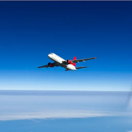 飞机在约5500米的高度飞行。