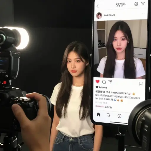 在视频走红后，她一夜成名。