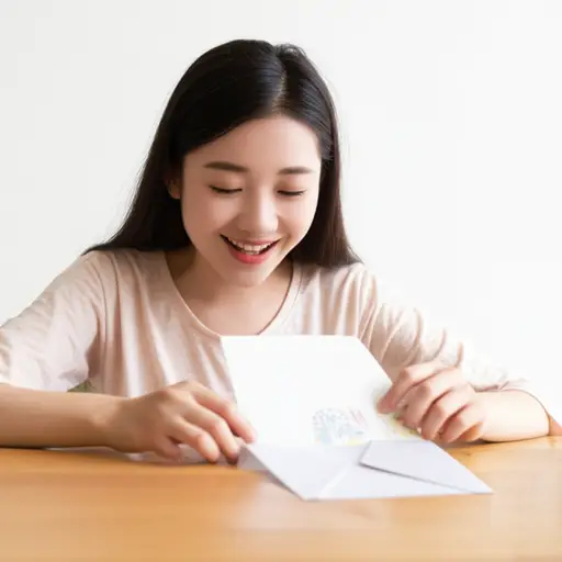 妈妈给我寄了一张生日贺卡。