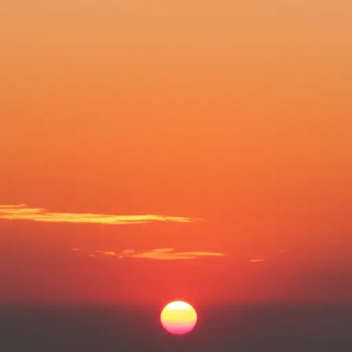 太阳从东方升起。