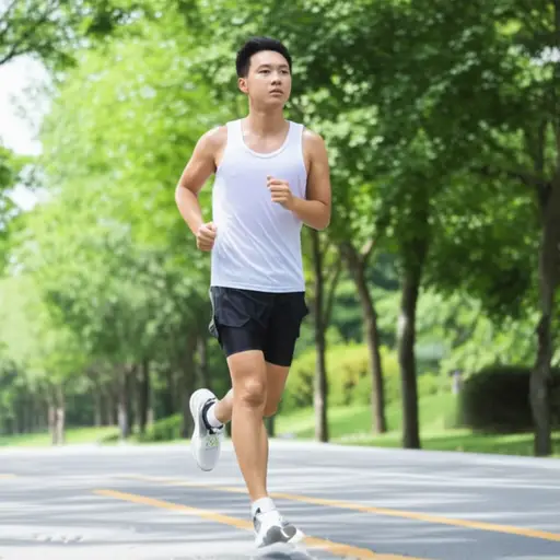 当你慢跑时，你能感觉到整个身体在运动。