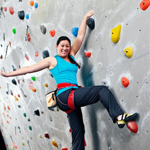 攀岩是一项有趣的运动。