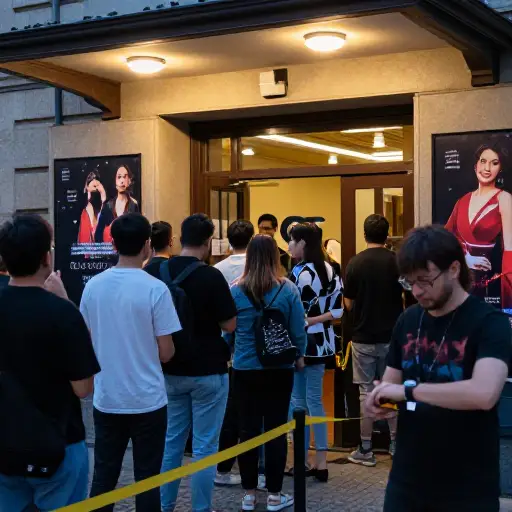 演出开始前我们等了大约一个小时。