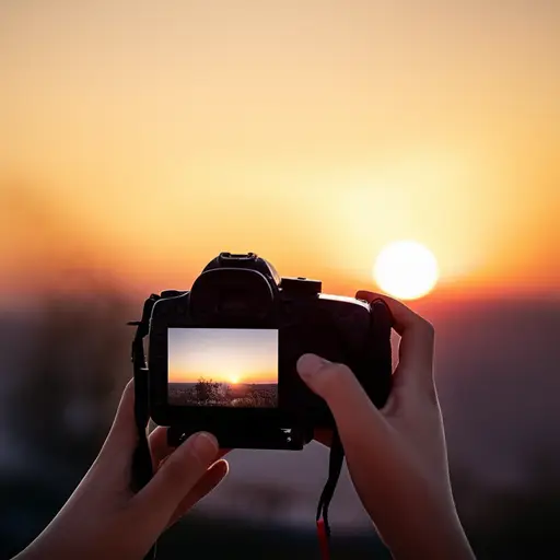 你拍了日落的照片吗？