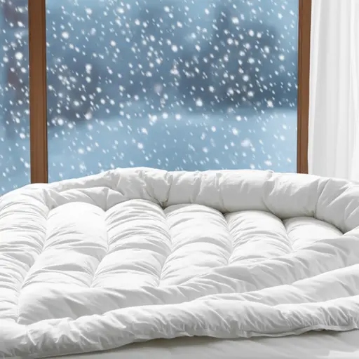 我需要一床新的羽绒被过冬。