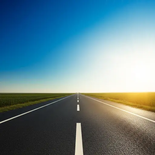 这条路向北延伸。