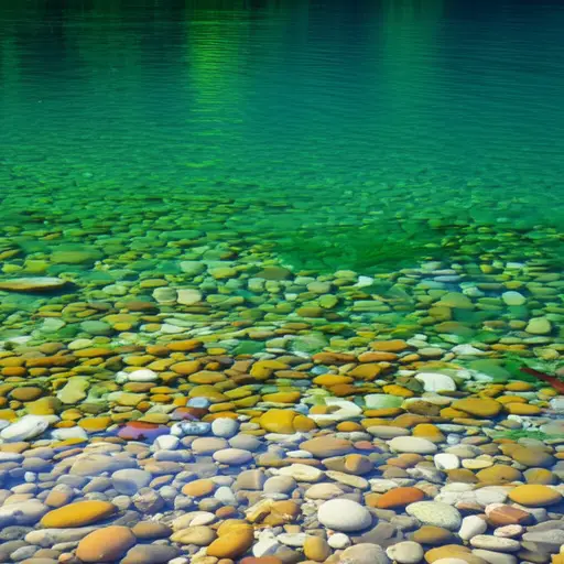 湖水如此清澈，以至于你能看到底部。