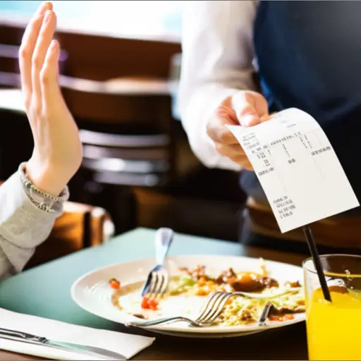 不用了，请把账单拿来。