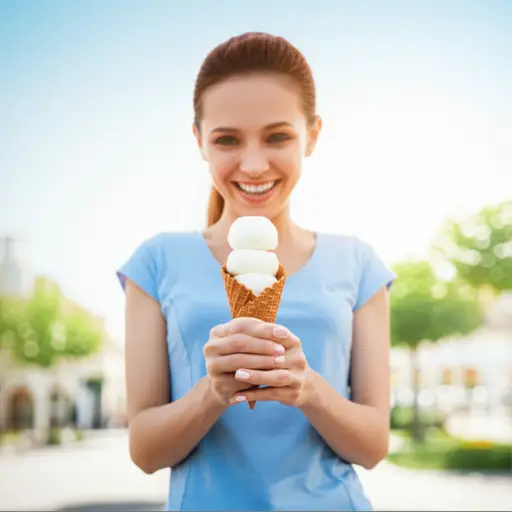 我喜欢在夏天吃冰淇淋。