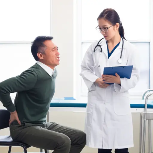 事故发生后，他抱怨背痛。