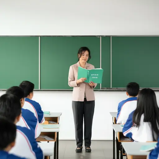 老师概述了新教科书的内容。