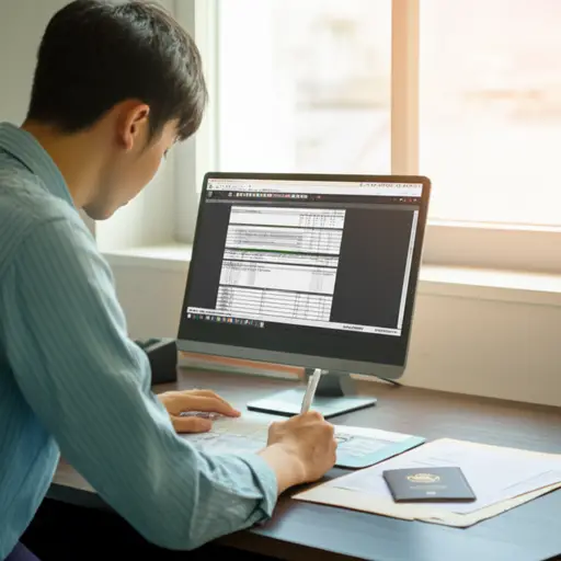 明天我不去上课，因为我必须在9点申请签证。