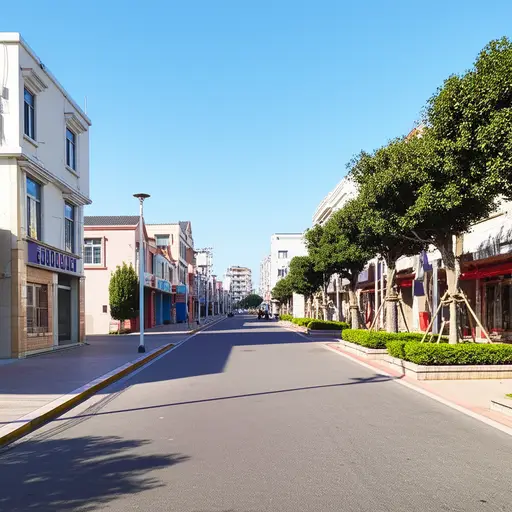 这个城镇的每个角落都很干净。