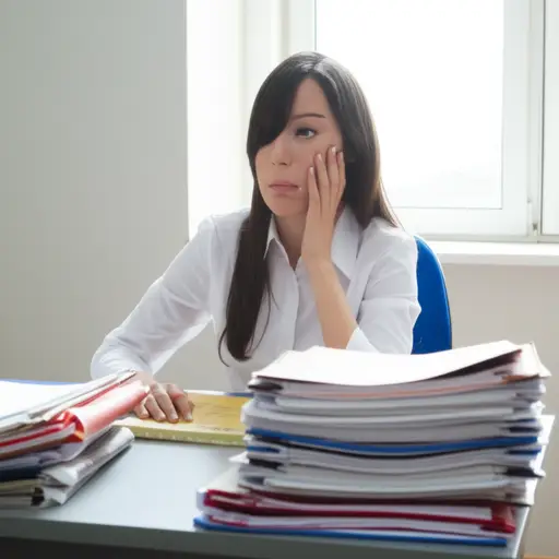 她被困在一份无聊的工作中，真是浪费了她的才华。