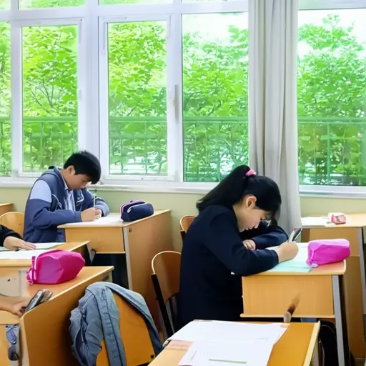 我们在春季学期末有考试。