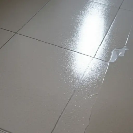 小心！地板很滑。