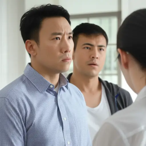 他表情严肃，所以我知道出事了。