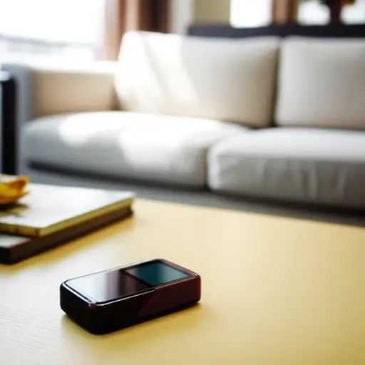 昨天我把我的 MP3 播放器落在你家了。