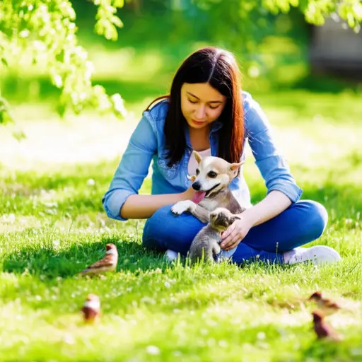 她是一个真正的动物爱好者。