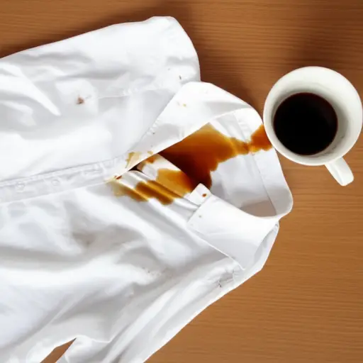 这件白衬衫很容易变脏。