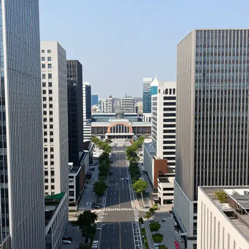 火车站就在市中心附近。