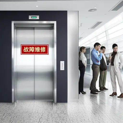电梯今天早上坏了。