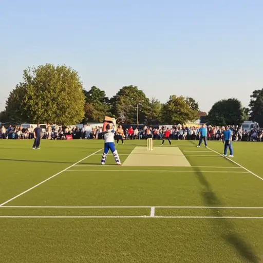 我参加了一场持续一整天的板球活动。