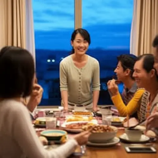 她每周五都会回家和家人一起吃晚饭。