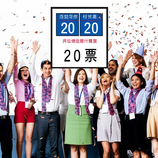 他的对手以20票之差赢得了选举。