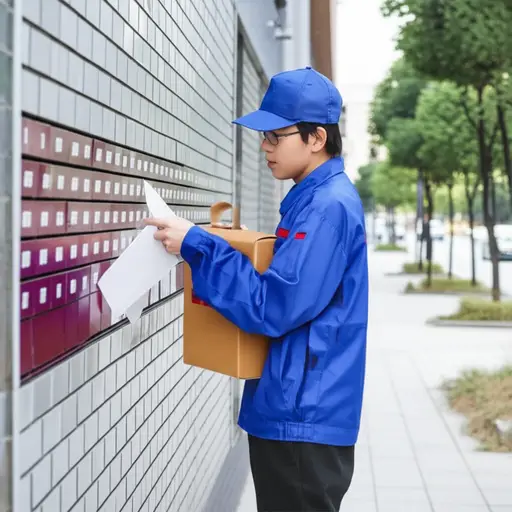 邮递员每天早上给我们送邮件。