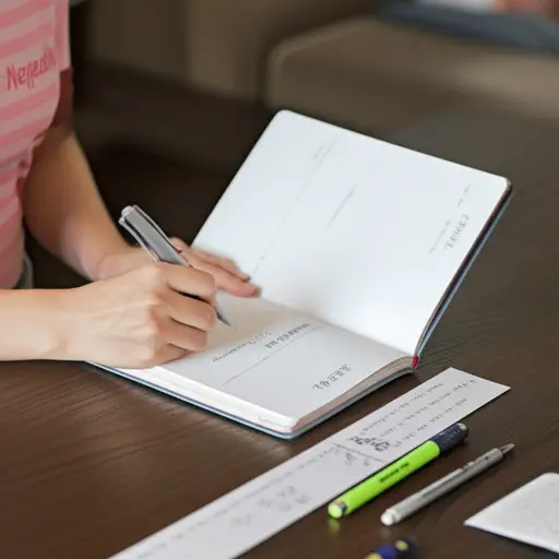 她保留一本地址簿来存储朋友的联系信息。