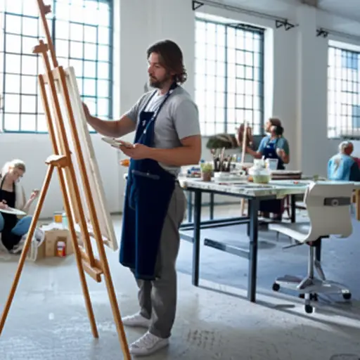 他独特的风格使他与其他艺术家区分开来。