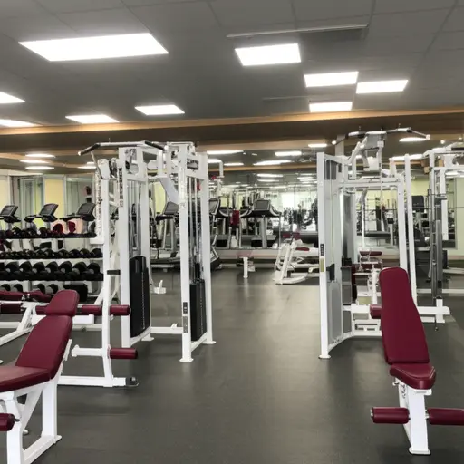 健身房里的锻炼可以锻炼所有主要肌肉群。