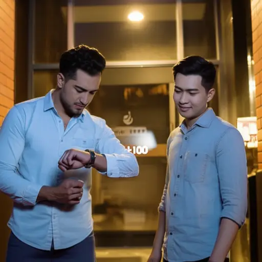 “我们七点见面吧。”“好的，我时间没问题。”