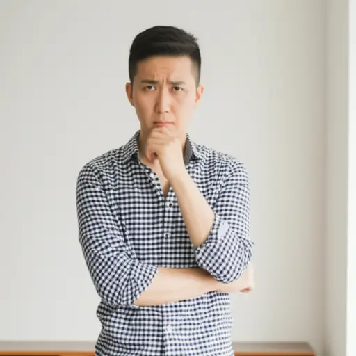 他自言自语道：“我该怎么办？”