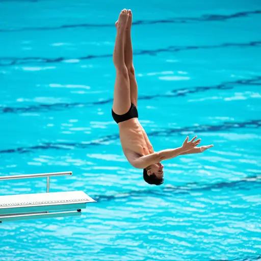 他的最后一跳是一个高难度的向内翻腾。