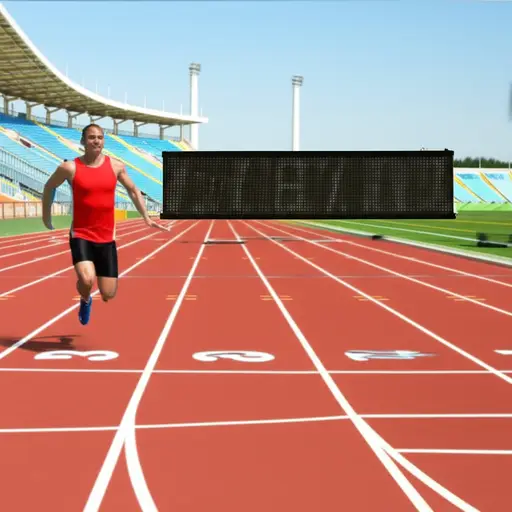 他保持着100米的世界纪录。