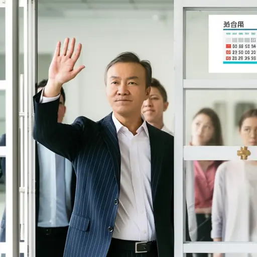 我们的部门主管周五要离开了。