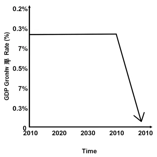GDP（国内生产总值）已从0.3%下降到0.2%。