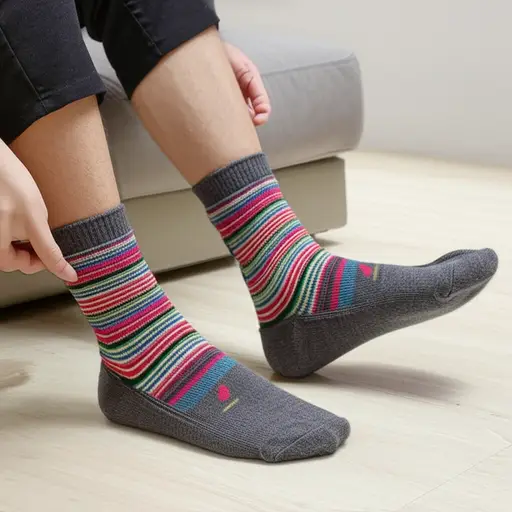 你的袜子不搭配。