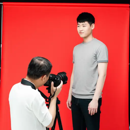 一位专业摄影师给他拍了一张照片。